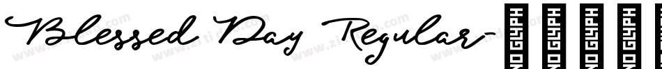 Blessed Day Regular字体转换
